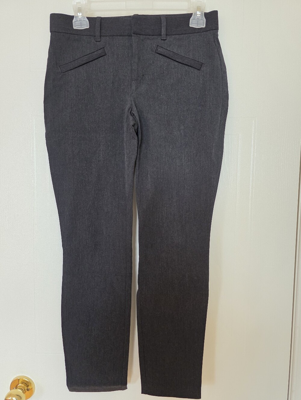 GAP Signature Skinny Ankle Pants, Gray, 4 Regular